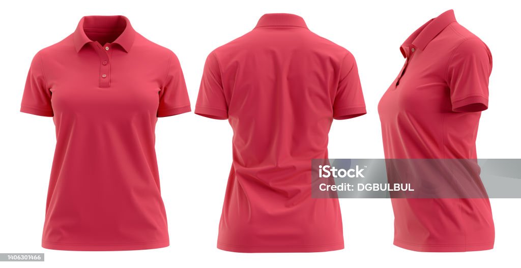 Polo shirt Short-Sleeve Red Polo shirt Short-Sleeve Polo Shirt Stock Photo