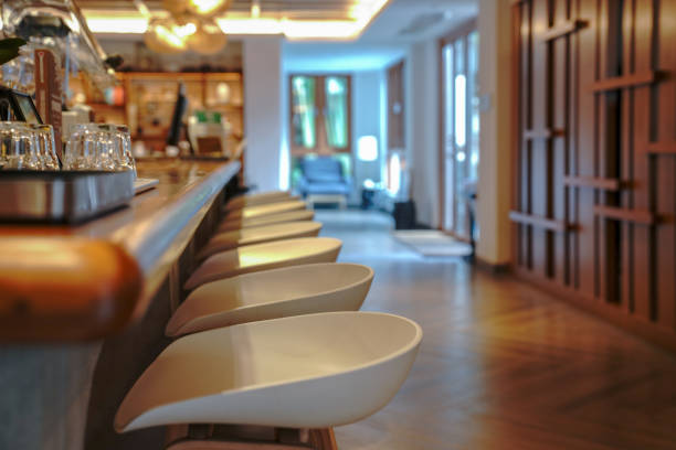 istock Restaurant and lounge bar interior, part of hotel 1406314330