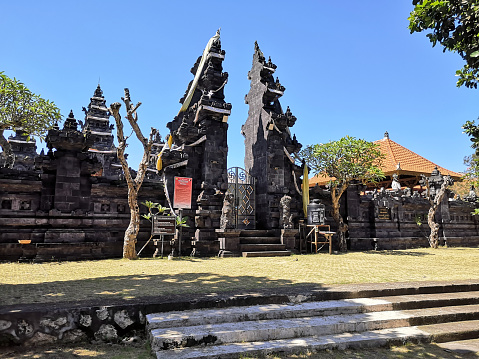 Hindu temple gate in Bukit Peninsula, Bali, Indonesia