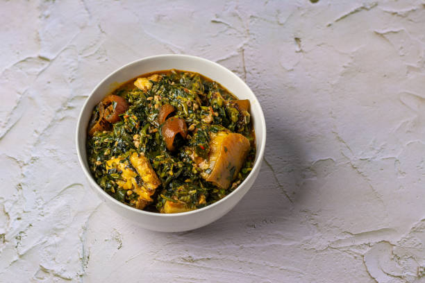istock Nigerian Okra or Okro soup 1406318658