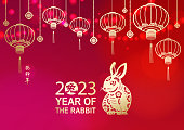 istock Celebration Chinese New Year with Rabbit 1406319599