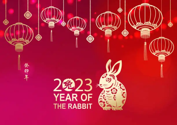 Vector illustration of Celebration Chinese New Year with Rabbit