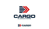 istock Fast Cargo Delivery logo designs concept vector, Logistics logo symbol icon 1406322137