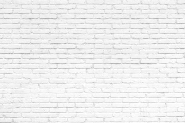 текстура белого кирпичного фона стены - old obsolete house black and white стоковые фото и изображения