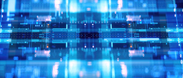 istock 3D rendering of cyberpunk AI. Circuit board. Technology background. Central Computer Processors CPU and GPU concept. Motherboard digital chip. Tech science background. 1406326526