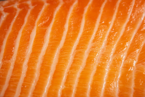 istock Raw salmon trout fish fillet texture closeup 1406333292