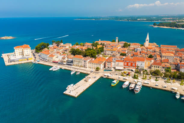 istock Aerial view of Porec town, Istra, Croatia 1406335708
