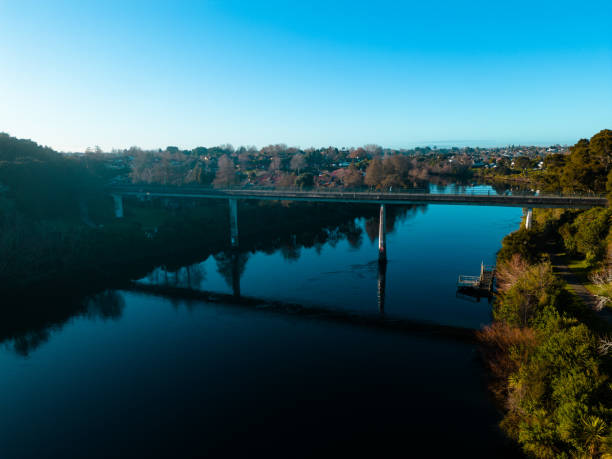 istock Hamilton Flagstaff Footbridge shot from the sky 1406336837