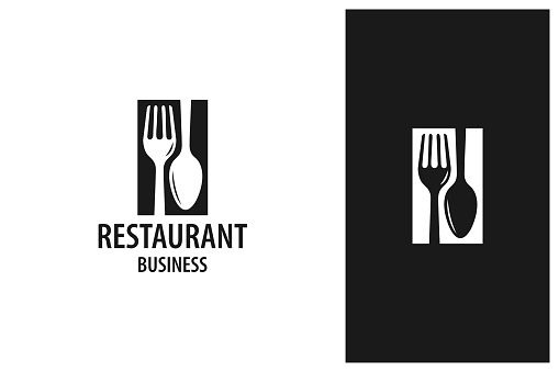 istock fork and spoon restaurant logo 1406339025
