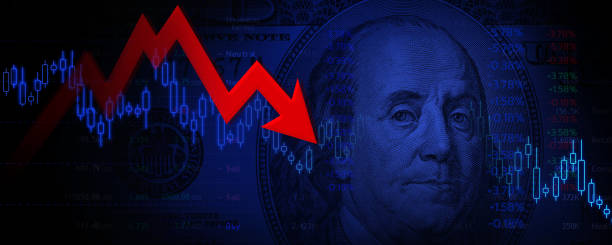 istock Red Arrow Going downwards Stock Investor 1406345176