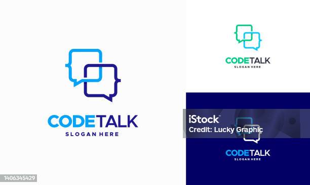 Talk To Code Code Talk Symbol Designs Concept Vector Code Programmer Forum Symbol ...
