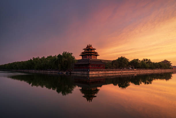 istock sunset of Forbidden City 1406345616