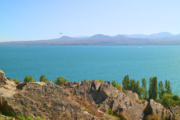 istock Amazing view of Lake Sevan, the world's second largest freshwater lake in Gegharkunik province of Armenia 1406351325