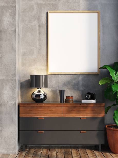 istock picture frame in living room interior 1406352384