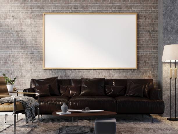 istock picture frame in living room interior 1406352400