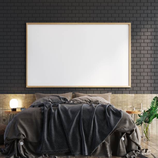 istock picture frame in living room interior 1406352460