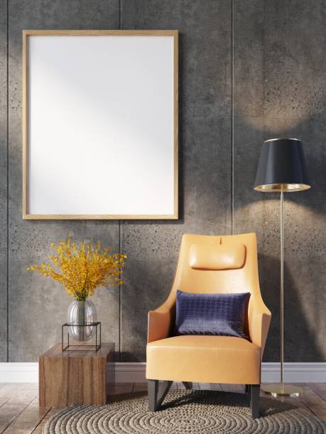 istock picture frame in living room interior 1406352528