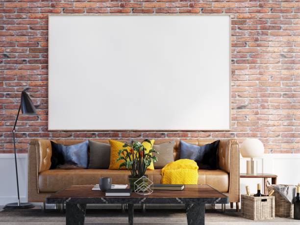 istock picture frame in living room interior 1406352835