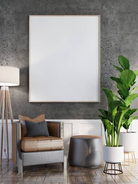 istock picture frame in living room interior 1406352838