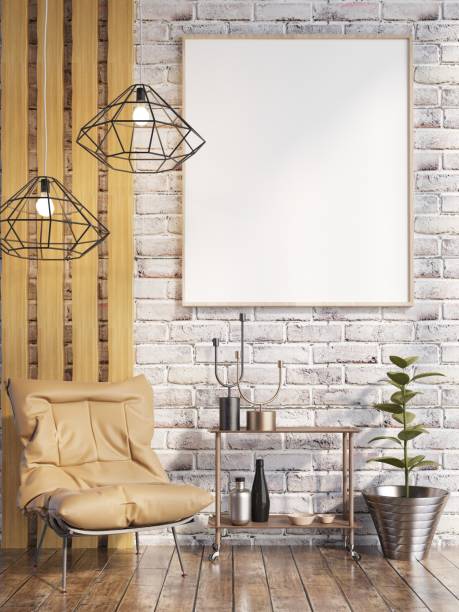 istock picture frame in living room interior 1406352848