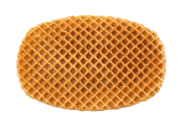 istock sweet waffle with isolated vergeoise on a white background 1406356514