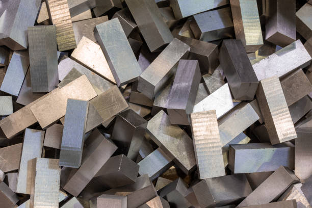 istock pile of cuboid steel workpieces after surface grinding 1406358330