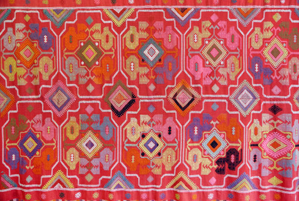 Free picture: A hand-embroidered Slavic rug, a design with traditional ...