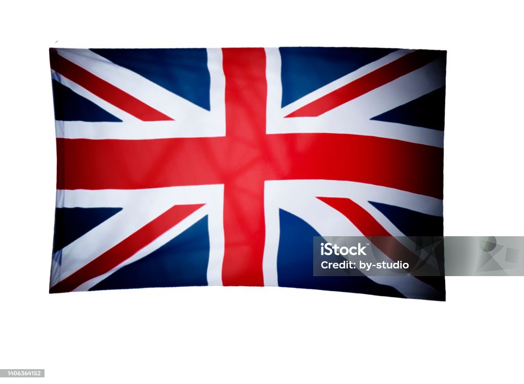 Flag of United Kingdom Flag of United Kingdom isolated against white background British Culture Stock Photo