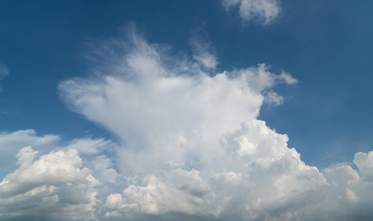 Clouds in the sky in summer