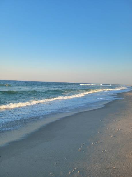 istock Atlantic Ocean waves in seaside Park, NJ at sunset 1406380135