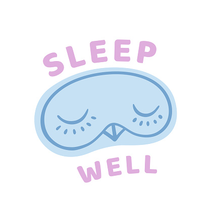 Sleep well icon. Night accessory for sleep, travel and recreation. Cartoon vector illustration.