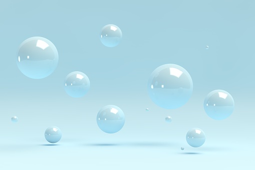 3D render of abstract spheres