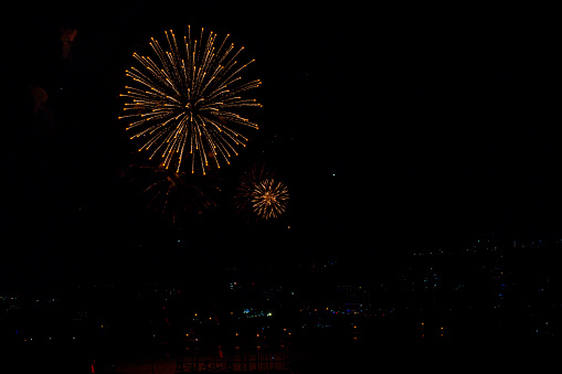 Fireworks at the Bayfront Park on Canada Day