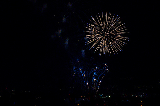 Fireworks at the Bayfront Park on Canada Day