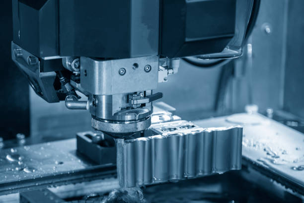 istock The wire EDM machine cutting the mold insert parts. 1406387115