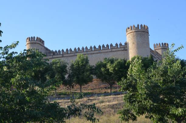 The Castillo de la Vela or Castillo de Maqueda, Maqueda, Toledo, Spain. stock photo