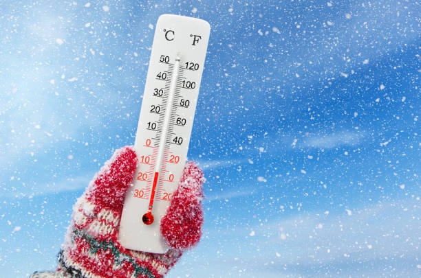 istock White celsius and fahrenheit scale thermometer in hand. Ambient temperature minus 14 degrees celsius 1406394445