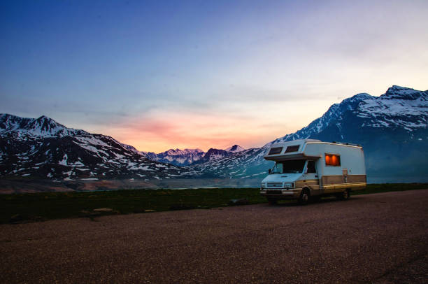 istock Holiday in motorhome, campng lifestyle 1406395417