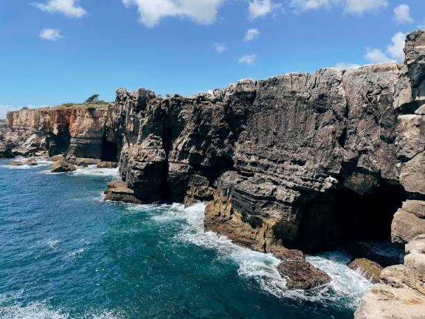 istock View on the cost with ocean and rocks 1406408063