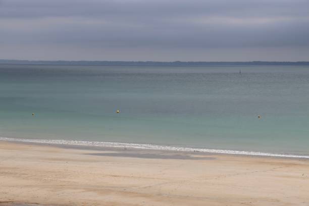 Colors of water after a rain on Quiberon in Brittany in Morbihan