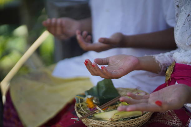 istock Balinese Hindu wedding ritual ceremony. 1406422558