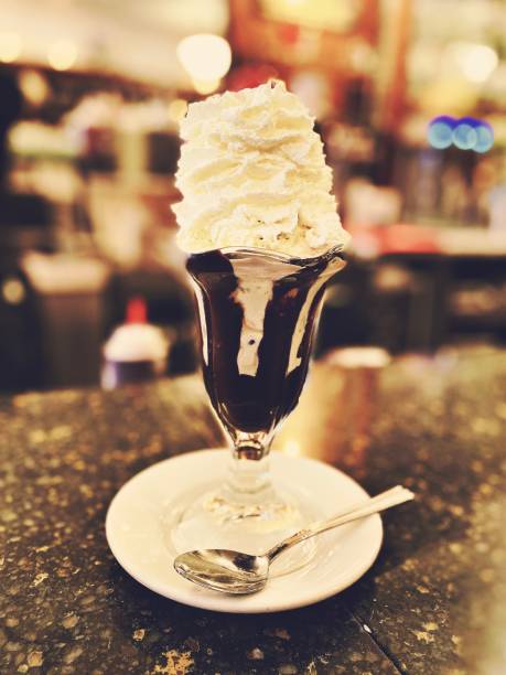 istock Hot Fudge Sundae at a Soda Counter 1406440628