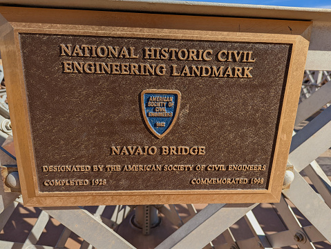 Navajo Bridge over the Colorado River near Lee's Ferry and Marble Canyon northern Arizona