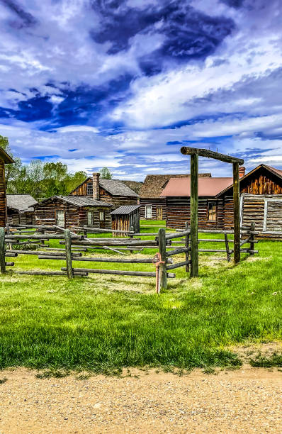 istock Nevada city Montana Vintage buildings 1406450122