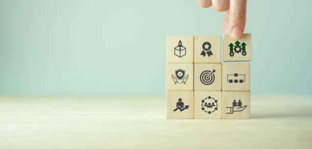 istock Operational excellence concept. Productivity with excellence process. Industrial management in efficiency and efficient process. Lean cost and  productivity growth. Process of continuous improvement. 1406454915