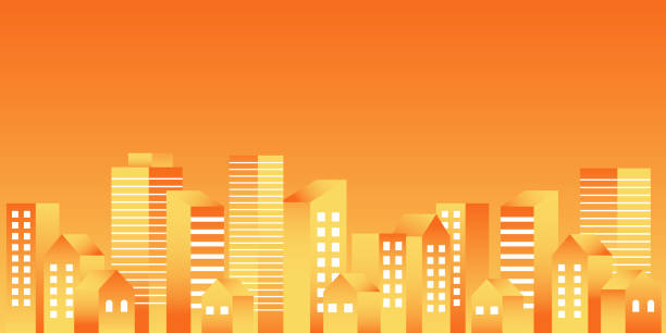 istock Simple and stylish illustration of buildings 1406460541