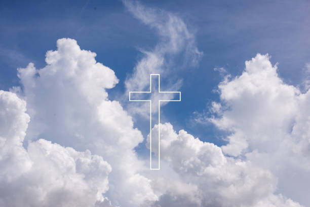 istock The Cross at the Sky background 1406467178