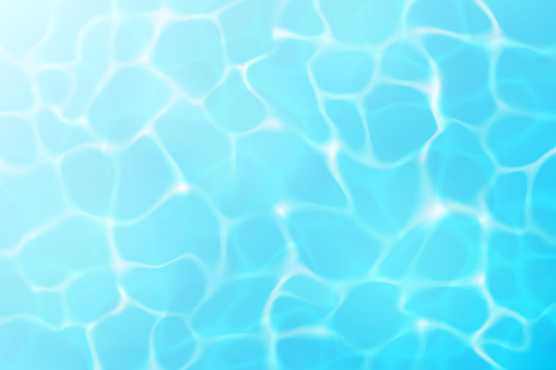 Abstract realistic water surface with sun reflections. Vector illustration with gradient mesh for easy editing, carefully layered and grouped.