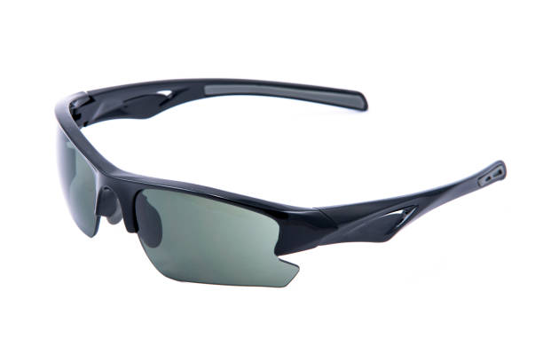 istock Fashion sunglasses black frames on white background. 1406473955