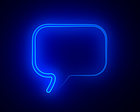 Discussion and Communication icon. 3d illustration